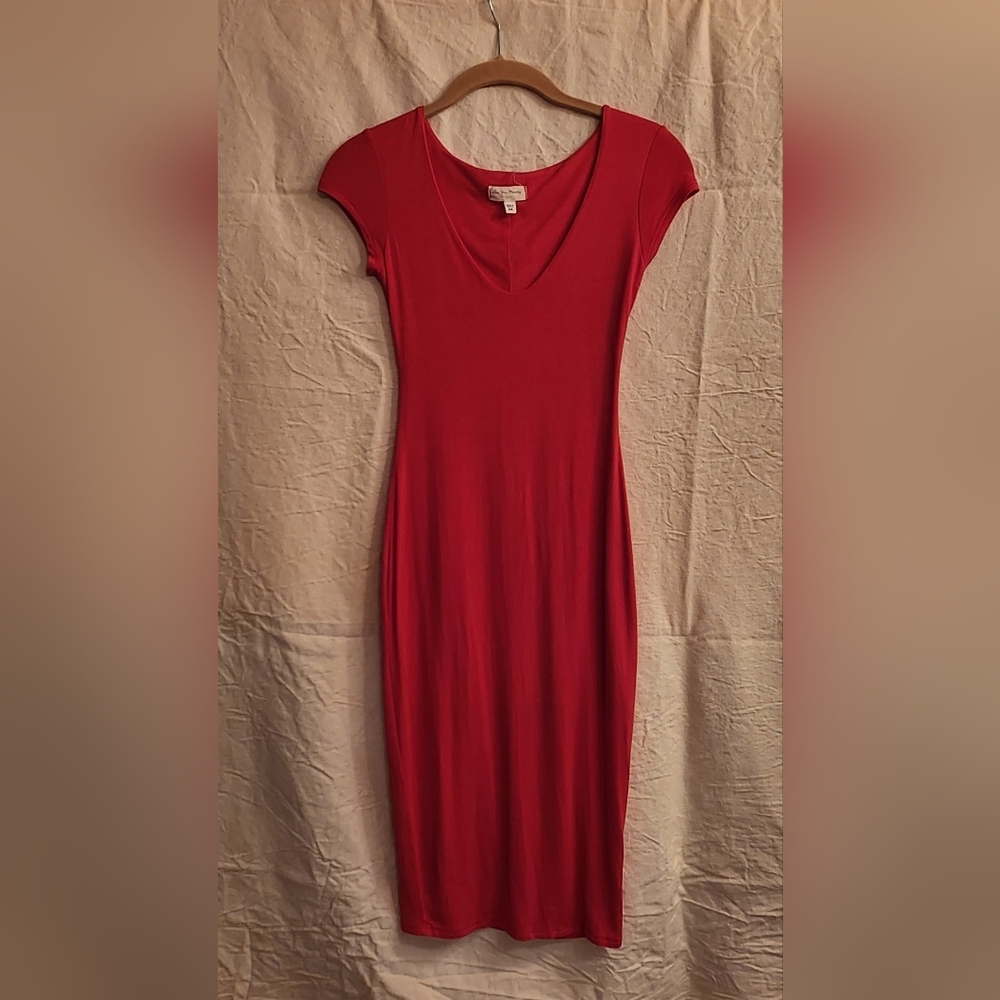 Cherry Red Body Con dress, size XS